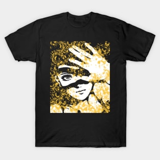 Punk Fashion Style Yellow Glowing Girl T-Shirt